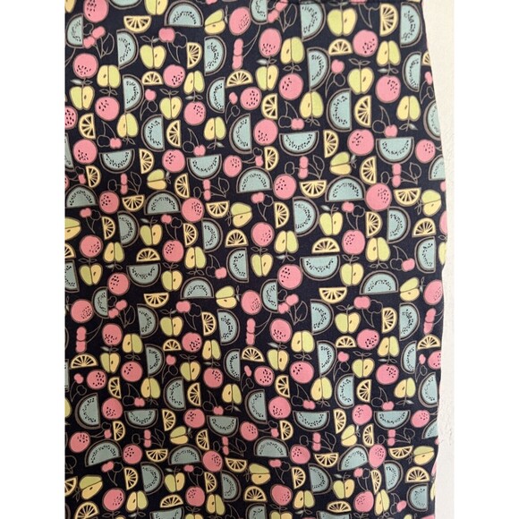 Talbots Pants Womens Sz 14 cropped Colorful Fruit Summer Whimsical Stretch Artsy - Picture 4 of 10
